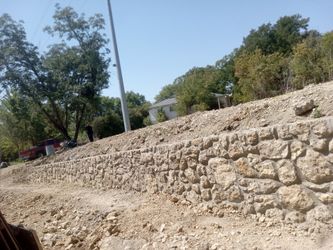 Retaining Wall Stone Work