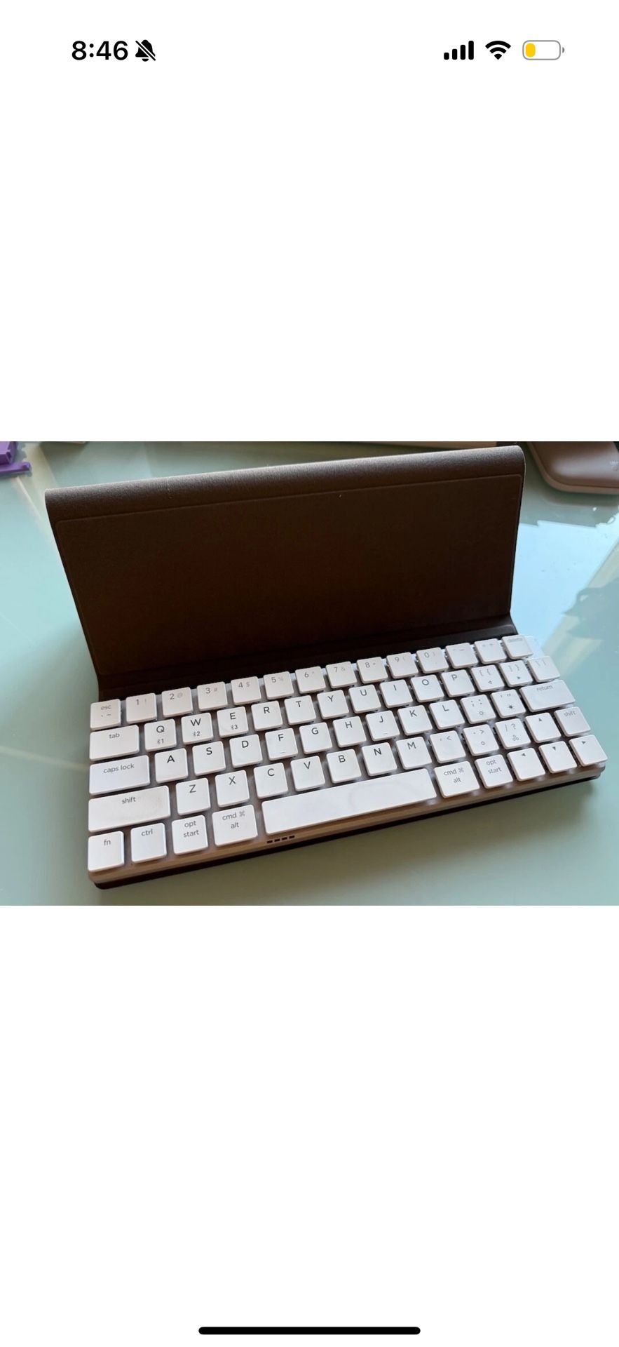 NuPhy NuType F1 Wired/Wireless, Mechanical Keyboard, Low Profile Switches, White