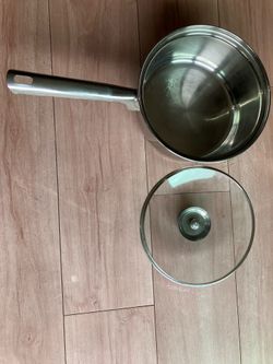 Saucepan with lid stainless steel Brand new