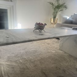 CB2 Marble Coffee Table 