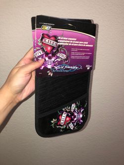 BRAND NEW RARE ED HARDY BY CHRISTIAN AUDIGIER 10 CD HOLDER FOR CAR
