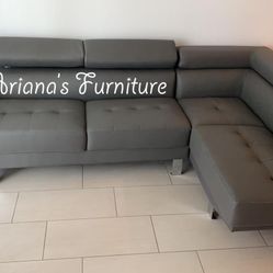 New Grey Sectional (black,white,red Available)