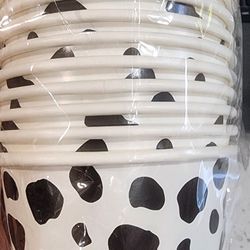 Cow Print Cups
