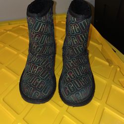 Gently used UGG Kids' Classic II Graphic Stitch Short Boots- 2