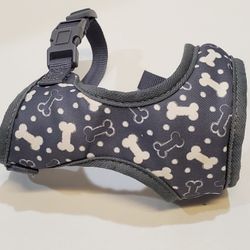 Gray And White Soft Mesh Harness For Small Dog