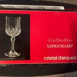 Longchamp Crystal D’Arques Glasses