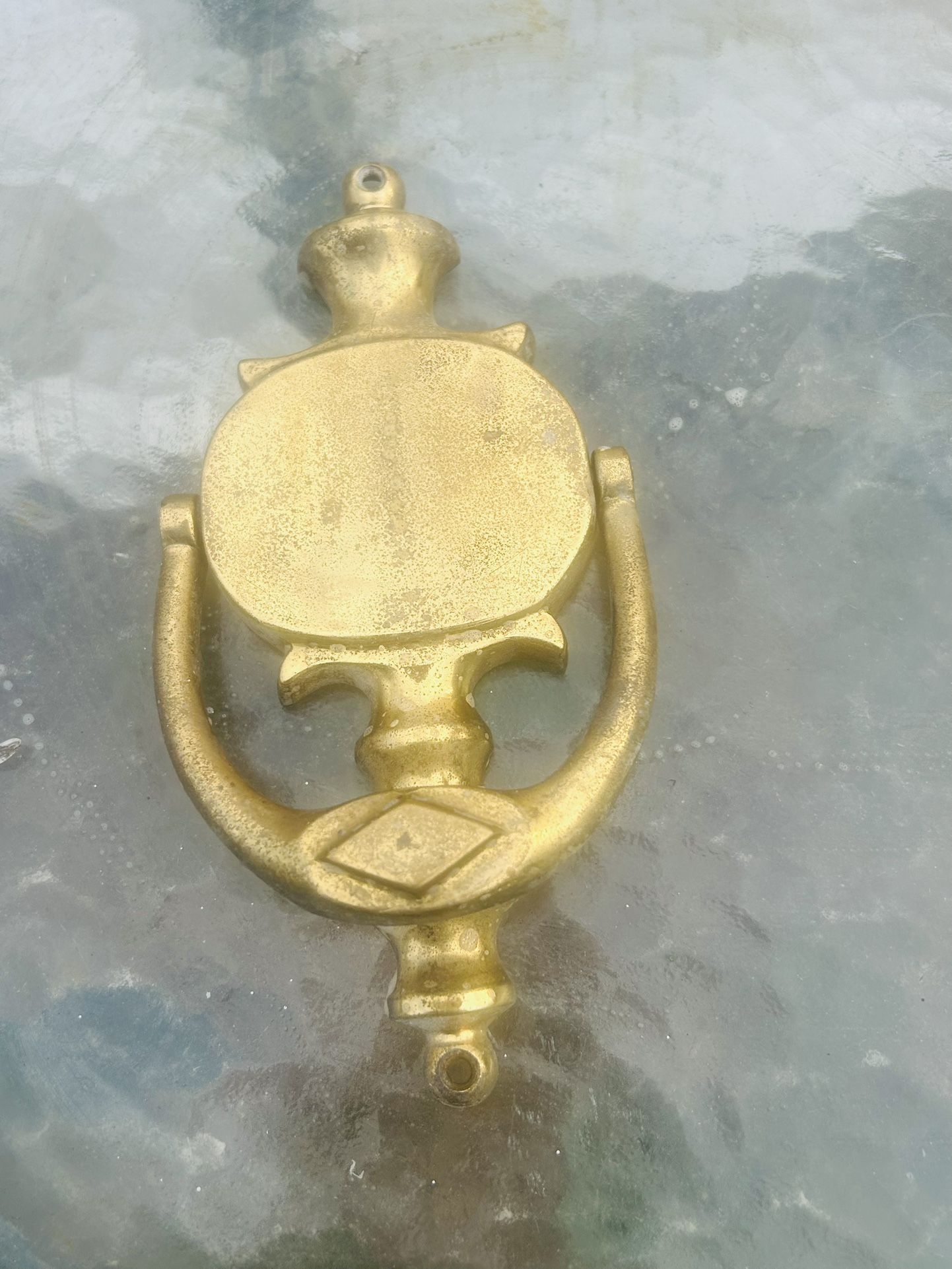 Solid Brass Door Knocker 8 Inches Long 3 Inches Wide