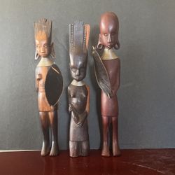 Hand Carved African Statues