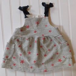 Zara Baby Girls 6-9 Months Stars and Stripes Dress