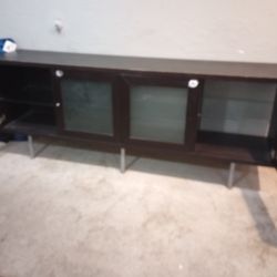 Espresso Solid Wood TV Stand