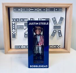 Chicago Cubs Justin Steele Bobblehead USA Flag