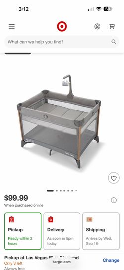 Graco Pop up Bassinet