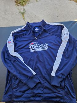 New England Patriots Y2K NFL Reebok Quarter Zip Jacket