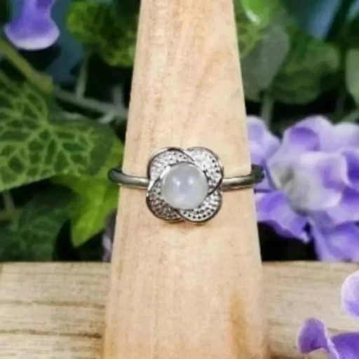 Moonstone Crystal Ring #1G