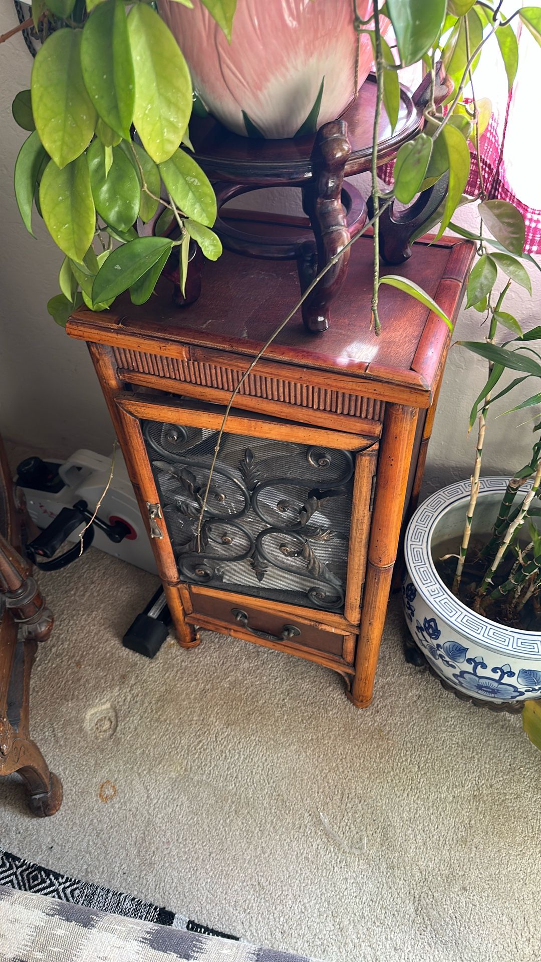Antique bamboo End Table