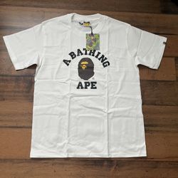 White Bape Tee Size Medium