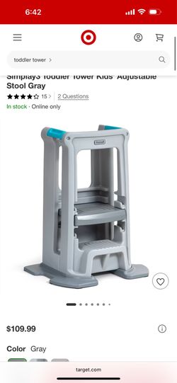 Simplay3 step stool for counter