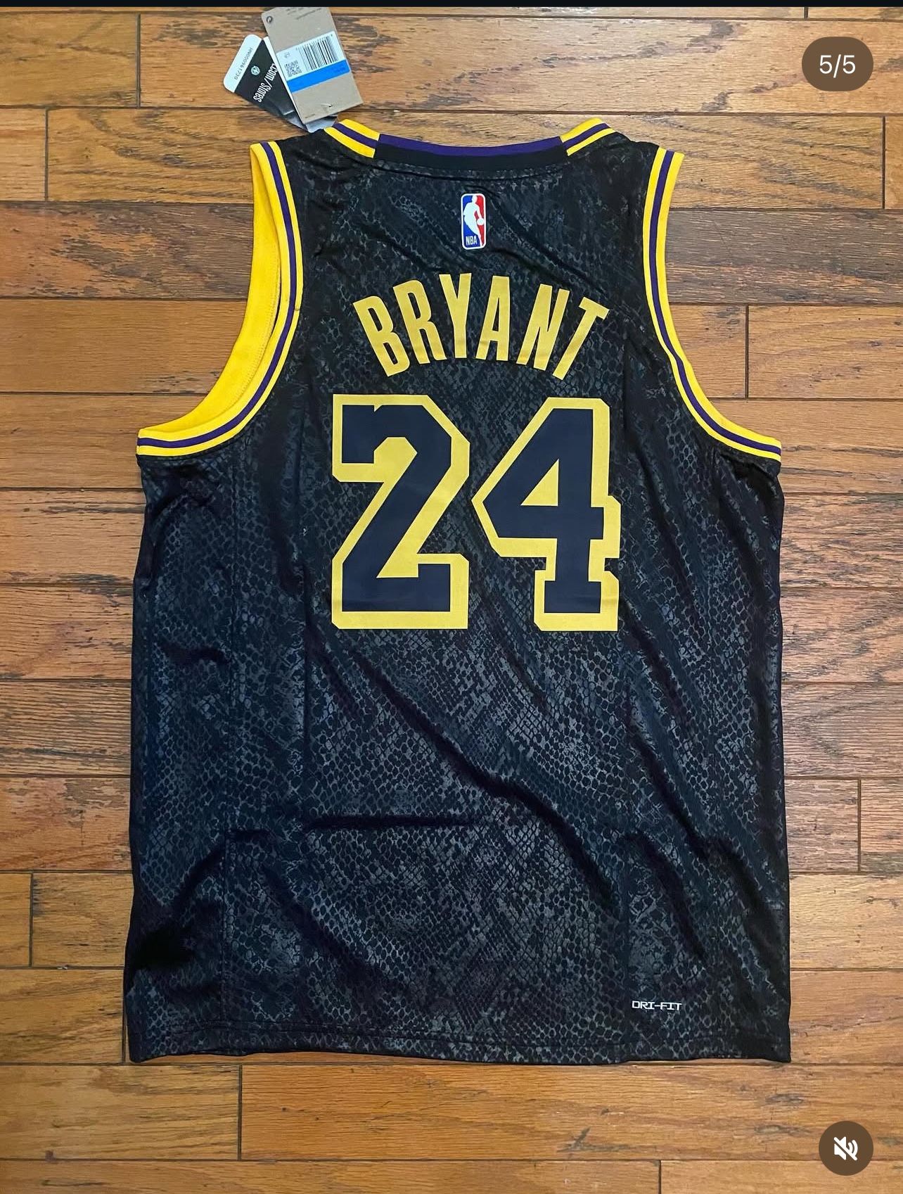 Black Lakers Kobe Bryant Nike Jersey #8/24