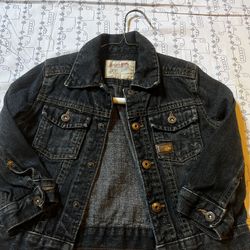 3t Boy Genuine Kids Black Jeans Jacket