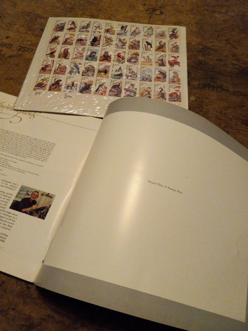 *NEW* 1987 Wildlife America US Commemorative Book & Stamps #827 vintage 22c pag