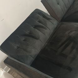 Black Velvet Futon