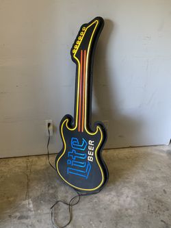 Bar lights and signs/ pool table light and more