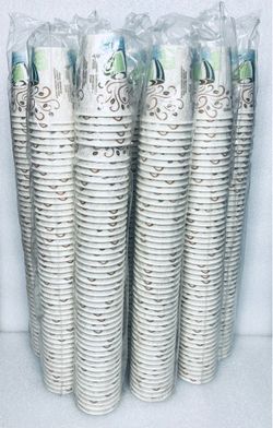 lot Of 500 - New Dixie Perfect Touch Insulated Paper Hot Cups 8 oz.