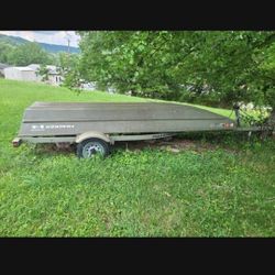 14ft John Boat. Trailer. 9.9 Motor. Trolling Motor.