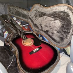 Acoustic Guitar + Hard Case Combo – Great Starter Set!