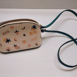 Kate Spade New Kali Pineapple Small Leather Dome Crossbody POOL PARTY TOSS Exact Like New