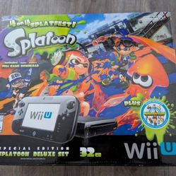  Wii U 32GB Console Splatoon Special Edition