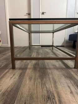 Modern Glass Coffee Table – $25