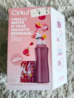 Cirkul Rose Gold 32 oz Insulated Metal Bottle W Cartridge