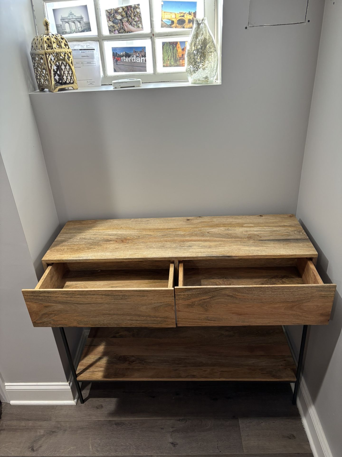 Console Table Wood/metal