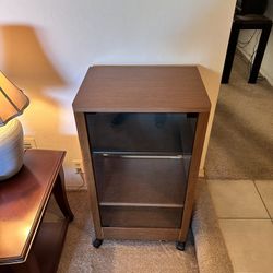 Technics Hardwood 3 Shelving, Excellent Condition. 21” Wide/ 16” Deep/ 31 Height 