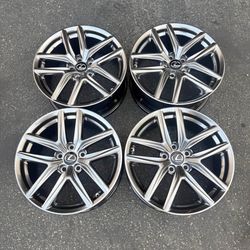 New Set of 18 Inch F-Sport Style Rims Wheels 18x8 +45 (5x114.3) CB: 60.1 Fits Lexus Squared Set