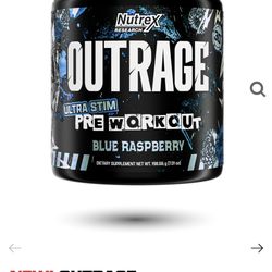 Pre Workout Outrage Blue Raspberry Nutrex