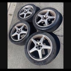 4 - 215/45r17 5x100 5x3.94 Stock Scion Frs 86 Brz Celica Prius Corolla Impreza Wheels Rims Tires!!!!!!