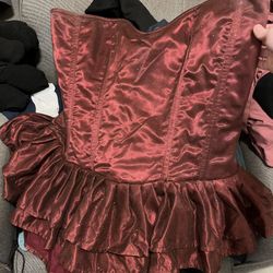 Burgundy Corset Size 5X