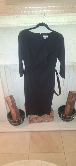 Calvin Klein Womens Dress with Matching Belt, Vestido de Mujer