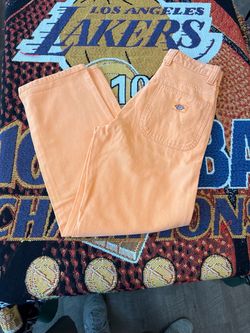 Women’s dickies canvas carpenter orange jeans nwt