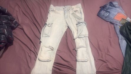 Pheelings TAN stacked jeans