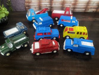 10 Vintage Die Cast Trucks/Vans