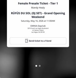 RÜFÜS DU SOL Omnia female passes