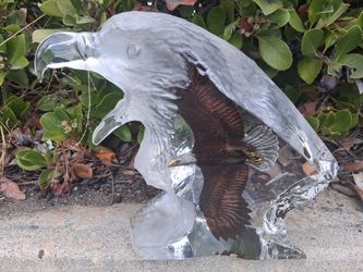 Kitty Cantrell 'Journey ' Bold Eagle Sculpture , Signed / inscribed