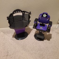 Our Generation 18" Doll Salon Chair And Light Up Vanity