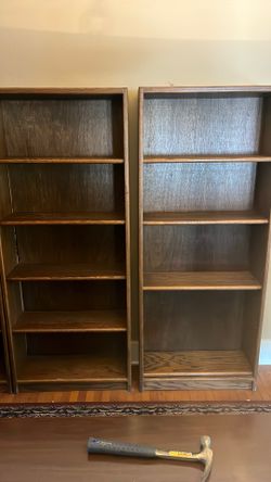 3 Bookshelves.  72 inch height and 30 inch width