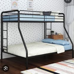 New Twin Over Full Metal Bunkbed