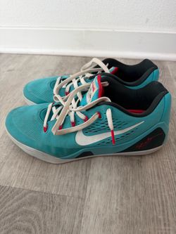 Nike Kobe 9 Teal Low-Top Sneakers Size 9.5 Used