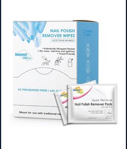 Nail Polish Remover Wipes, 50pc (New)